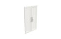 White Modular Closet Solid Door Set Kit