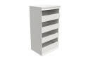4-Drawer White Modular Closet Storage Stackable Unit 
