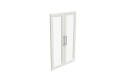 White Modular Closet Glass Door Set Kit 
