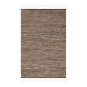 9-Foot 9-Inch X 7-Foot 9-Inch Brown Cotton/Jute/Leather Edge Area Rug 