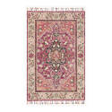 7-Foot 9-Inch X 9-Foot 9-Inch Raspberry/Taupe Rug  
