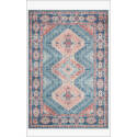 5-Foot X 7-Foot 6-Inch Sky Collection Terracotta & Turquoise Area Rug