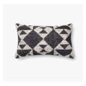 13 x 21-Inch Charcoal/Ivory Poly Pillow 