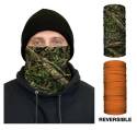 Thermal Face Guard - Reversible Tree Camo And Orange Pattern