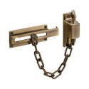 3.81-Inch Antique Brass Steel Chain Door Guard