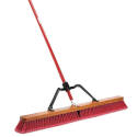 64-Inch Black & Red Bristle Multi-Surface Heavy Duty Push Broom