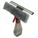 10-Inch Blade Black/Gray/Red Window Squeegee   