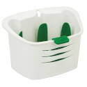 Green And White Plastic Sink Caddy