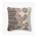 22-Inch X 22-Inch Gray & Ivory Poly Pillow 