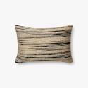 13-Inch X 21-Inch Navy & Beige Poly Pillow 