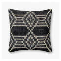 22 x 22-Inch Navy & Multi Poly Pillow 
