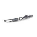 Snap Swivel, 15 Lb Withstand Load, Nickel, Black