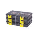 Black & Yellow Jordan Lee Stowaway Storage Boxes, 3-Pack