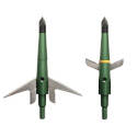 3-Pack Green/Silver Aluminum/Hcs/Stainless Steel Expandable Broadhead   