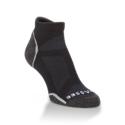 Medium Black Light Weight Merino Wool Low Sock