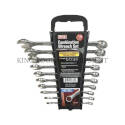 8mm To 19mm Metric 10-Piece Combination Wrench Set With Rack