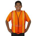 High-Visibility Lime Polyester Safety Vest