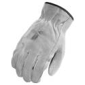LIFT GOR-6YM Operator Gloves, M, Keystone Thumb, Elastic Cuff, Leather, Off-White