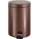 Venetian Bronze Round Step Trash Can - 1.85 gal Capacity