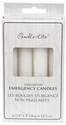 5-Inch White Unscented Emergency Candles 4-Pack