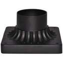 5-1/2-Inch Matte Black Aluminum Mount Light Pier 