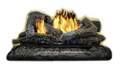 24-Inch Vent Free Gas Fireplace Log Set With Remote 