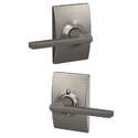 Satin Nickel Latitude Hall And Closet Passage Lever With Century Trim