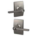 Satin Nickel Latitude Entry Lever Lockset With Century Trim