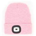 Women's Pink Rechargeable LED Knit Beanie