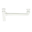 End Waste Outlet, 1-1/2-Inch Slip Joint, White