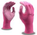 Ladies Medium Pink Sprouts Weeder Nitrile Garden Gloves