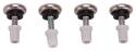 7/8-Inch Nickel Plated Threaded Stem Glide 4-Pack