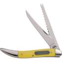 2-Blade Yellow Handle Fishing Knife