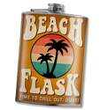 8 Ounce Stainless Steel Beach Flask