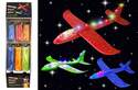 Lighted Foam Super Glider Toy Airplane, Assorted