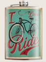I Love To Ride Flask 8-Ounce