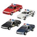 Die-Cast Metal, Pull-Back Action Patrol Car Toy, Assorted, Each