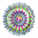 12-Inch Stainless Steel Gazing Mandala Wind Spinner