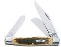 3-Blade Amber Stockman Pocket Knife