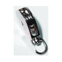 2-Inch Swivel Single Eye Rope Pulley Nickel