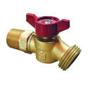 Hose Bibb, 3/4 x 3/4 In Connection, Mpt X Male Hose, 125 PSI Pressure, Brass Body, Antique