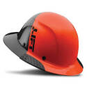 Orange 6-Point Suspension Carbon Fiber Shell Hard Hat  