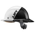 White 6-Point Suspension Carbon Fiber Shell Hard Hat  