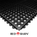 Red Barn® 36 in x 36 in Black Interlocking Rubber Mat