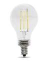 Filament 75-Watt Equivalent A15 E12-Candelabra Soft White Dimmable LED Light Bulb, 2-Pack