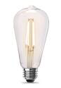 Filament 60-Watt Equivalent ST19 E26-Medium Soft White Dimmable LED Light Bulb, 2-Pack