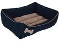 Plush and Corduroy Rectangular Dog Bed