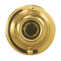 Polished Brass, Unlighted Wired Push Button Doorbell