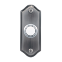 Nickel Finish, Wired Push Button Doorbell With Lighted Center Button