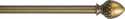 28-48-Inch Antique Brass Acorn Finial Rod